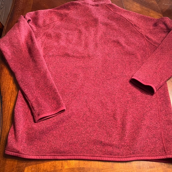 Patagonia Men's 3/4 Zip Fleece Maroon Sz L - Picture 6 of 6